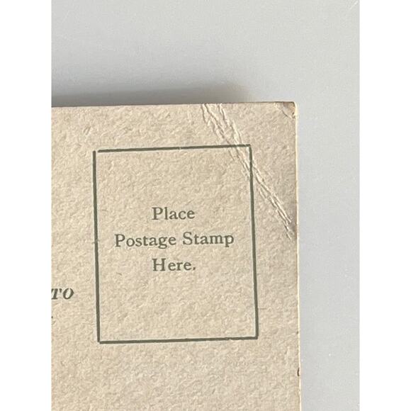 Antique Postcard 1900s Ephemera Boy Girl Reconciliation Litho Unposted Colorful - Picture 7 of 7